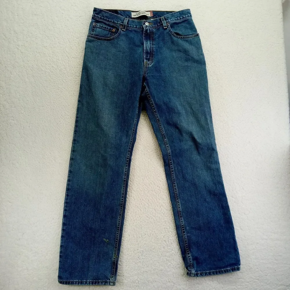 Levis 559 Jeans Mens 34x34 Relaxed Fit Straight Cotton Denim‎ Medium Wash